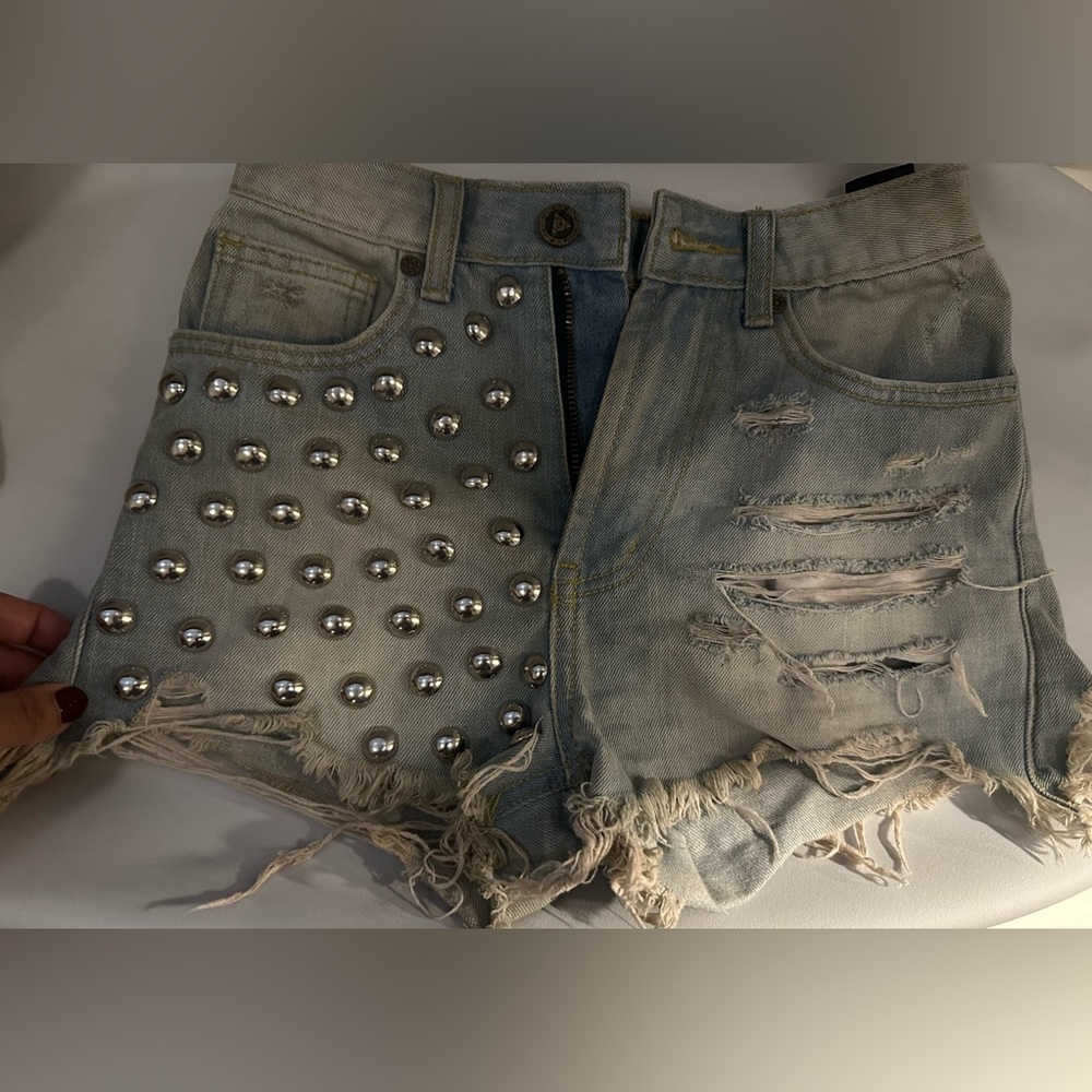Unif  STUNNA High waisted Denim - Silver